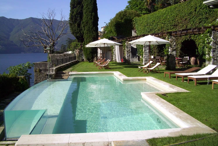 A villa with large pool and beautiful grounds